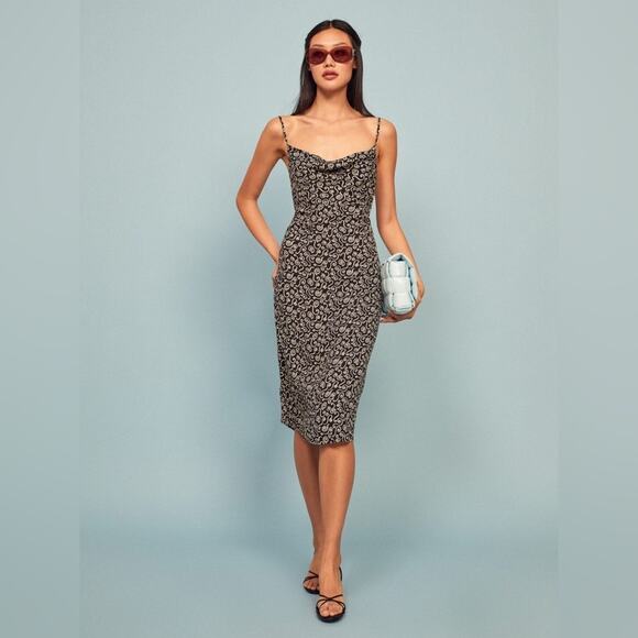 REFORMATION Astrid Midi Dress - Picture 1 of 13